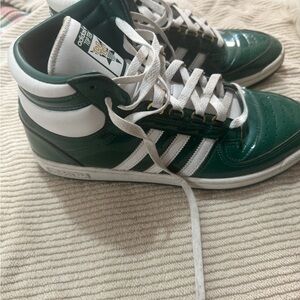 adidas Green and White Athletic Shoes